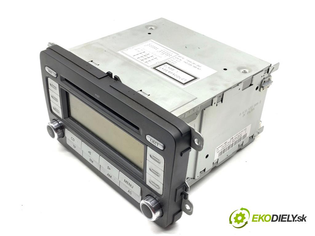 VW PASSAT B6 sedan 2007 77 kW 1.9 TDI 1896 RADIO 1K0035186AD (Audio zariadenie)