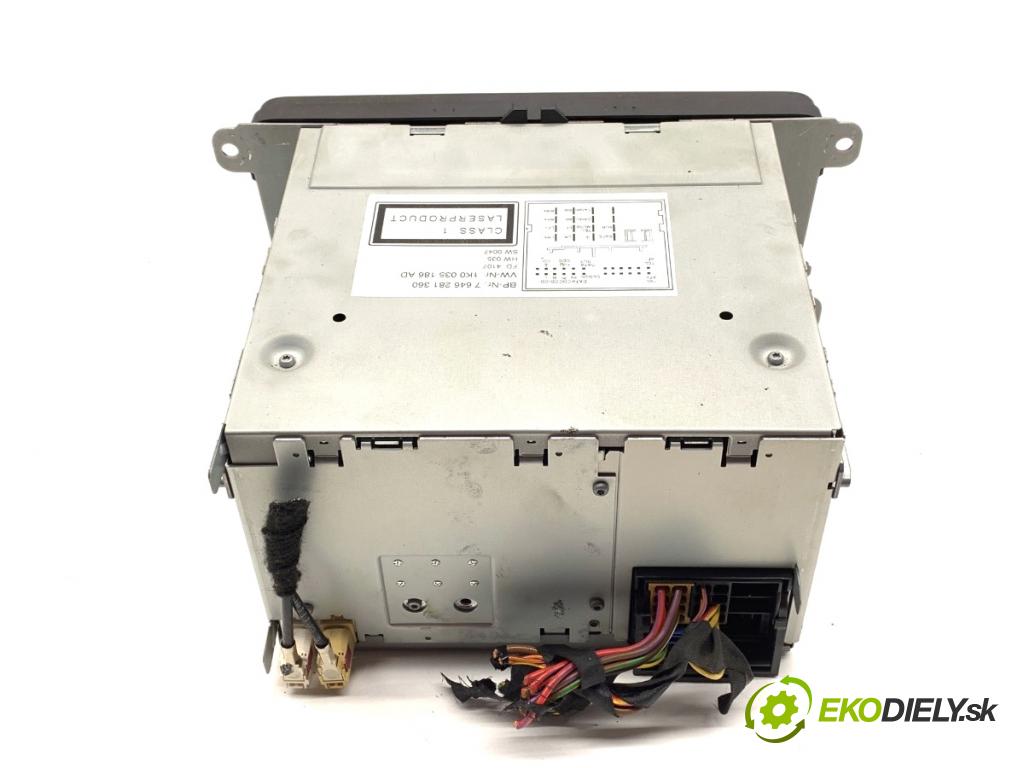 VW PASSAT B6 sedan 2007 77 kW 1.9 TDI 1896 RADIO 1K0035186AD (Audio zariadenie)