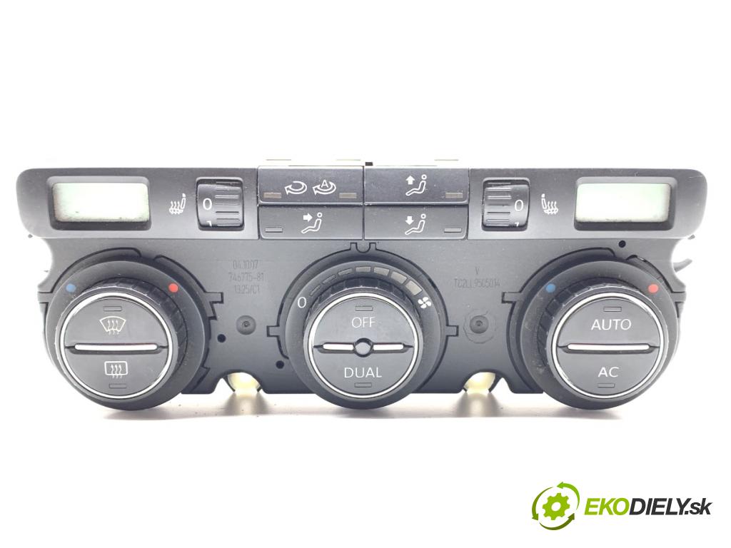VW PASSAT B6 sedan 2007 77 kW 1.9 TDI 1896 Panel ovládania kúrenia 3C0907044CB (Prepínacie páčky pod volantom)