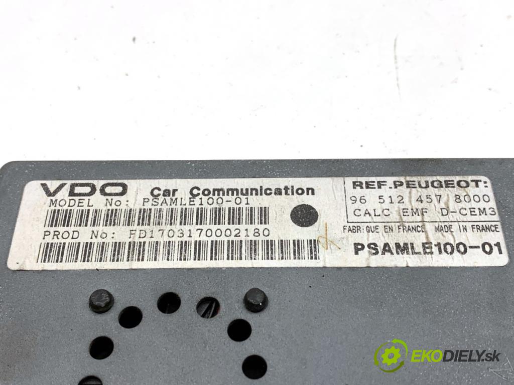 PEUGEOT 607 sedan 2003 98 kW 2.2 HDi 2179 modul navigace 965124578000