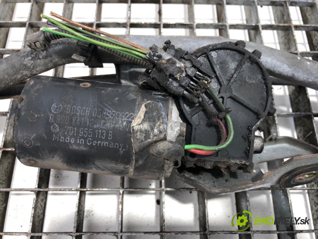 VW TRANSPORTER T4 Autobus 1997 57 kW 2.4 D Syncro 2370 Mechanizmus stieračov predný 701955113B (Motorček stieračov predný)