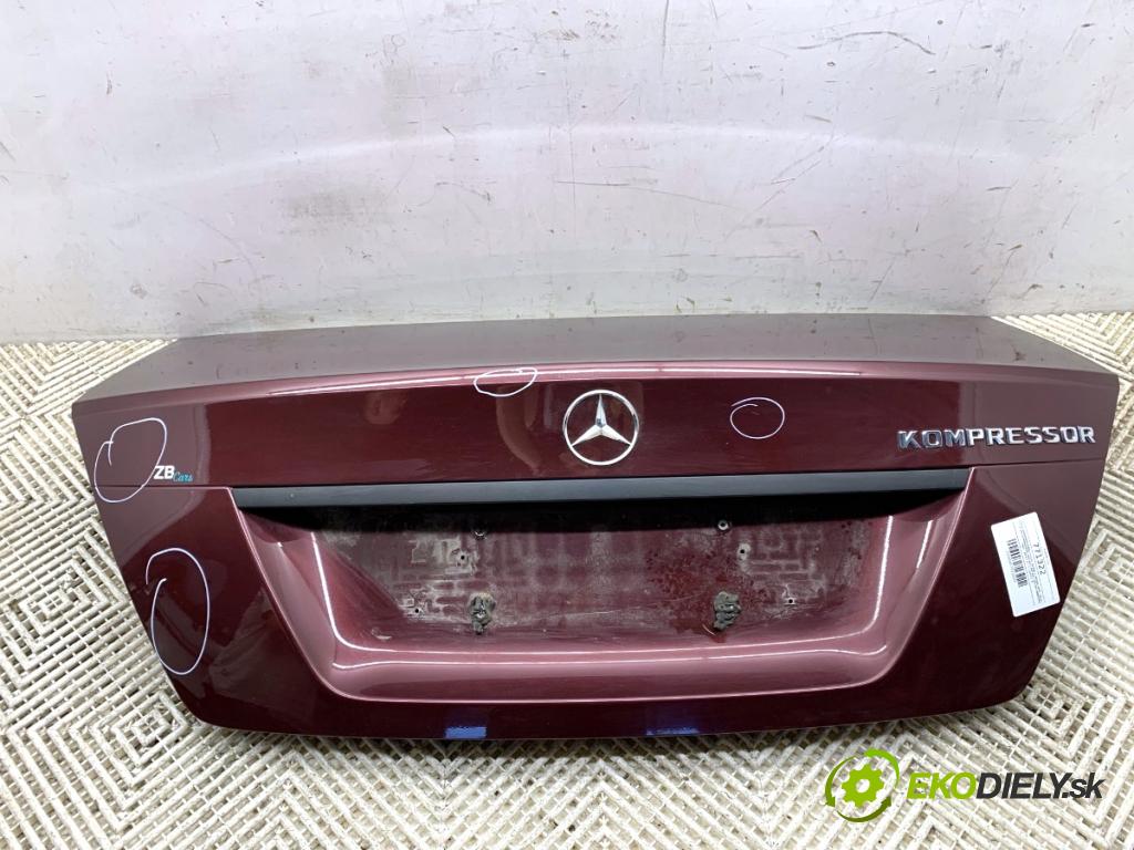 MERCEDES-BENZ W204 sedan 2007 135 kW C 200 Kompressor (204.041) 1796 kapota zadní část 
