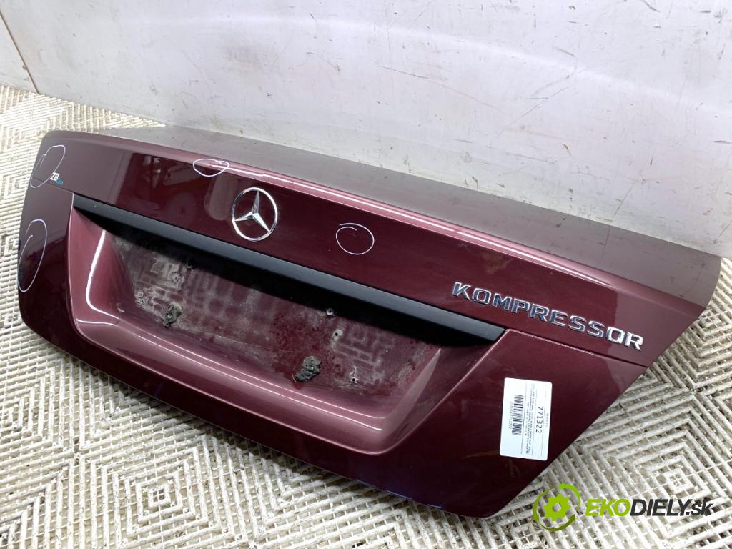 MERCEDES-BENZ W204 sedan 2007 135 kW C 200 Kompressor (204.041) 1796 kapota zadní část
