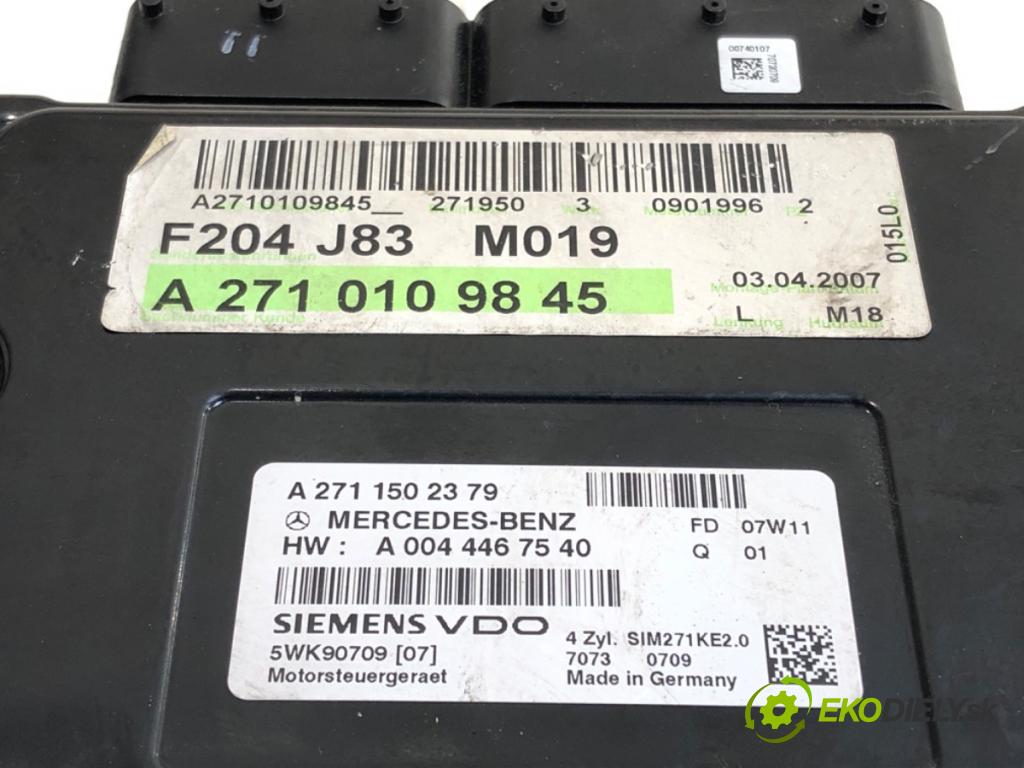 MERCEDES-BENZ W204 sedan 2007 135 kW C 200 Kompressor (204.041) 1796 riadiaca jednotka Motor A2710109845 (Riadiaca jednotka)