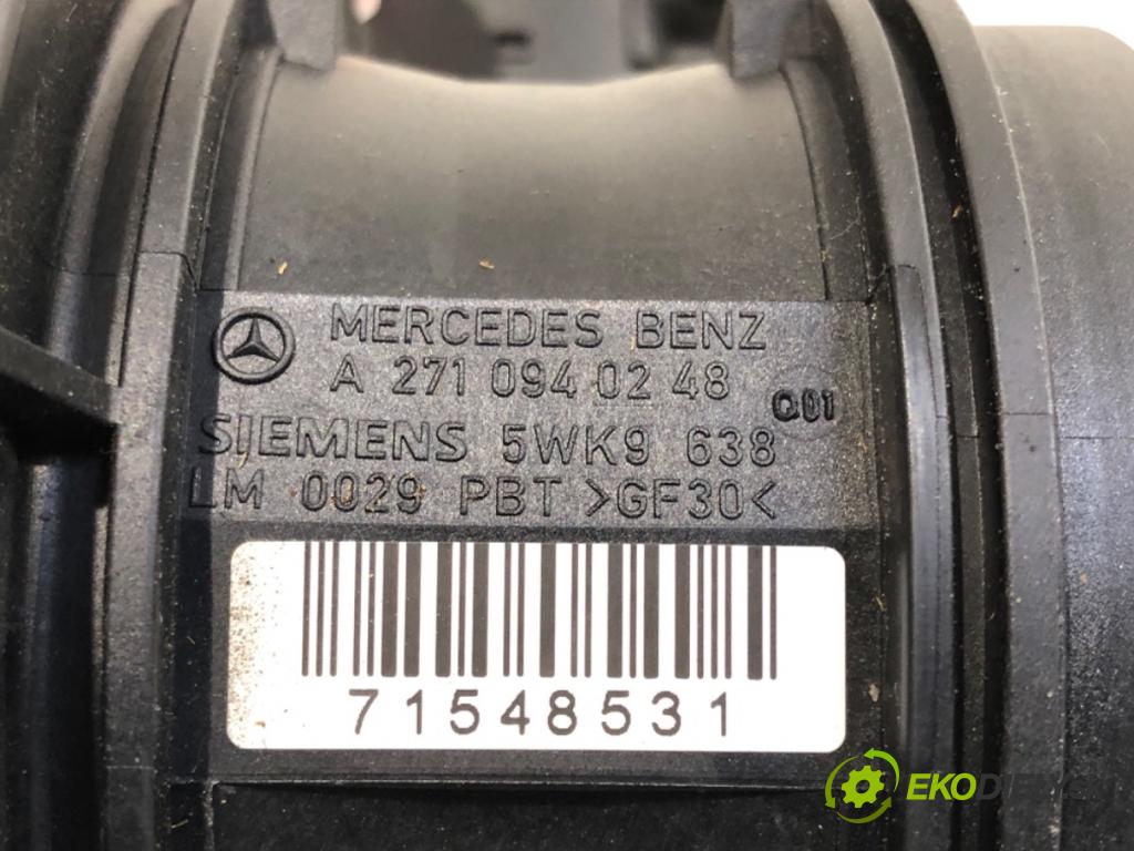 MERCEDES-BENZ W204 sedan 2007 135 kW C 200 Kompressor (204.041) 1796 Váha vzduchu A2710940248 (Váha vzduchu)