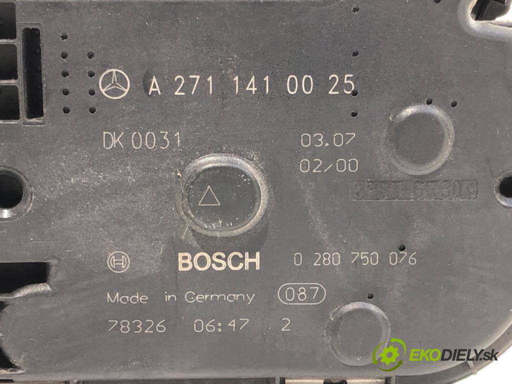 MERCEDES-BENZ W204 sedan 2007 135 kW C 200 Kompressor (204.041) 1796 Škrtiaca klapka A2711410025 (Škrtiaca klapka)