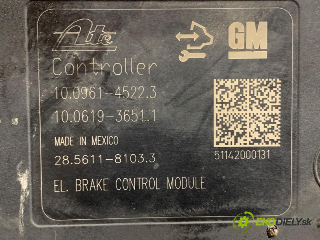 OPEL ASTRA J liftback 2011 92 kW 1.7 CDTI (68) 1686 Pumpa ABS 13356789 (Pumpa ABS)