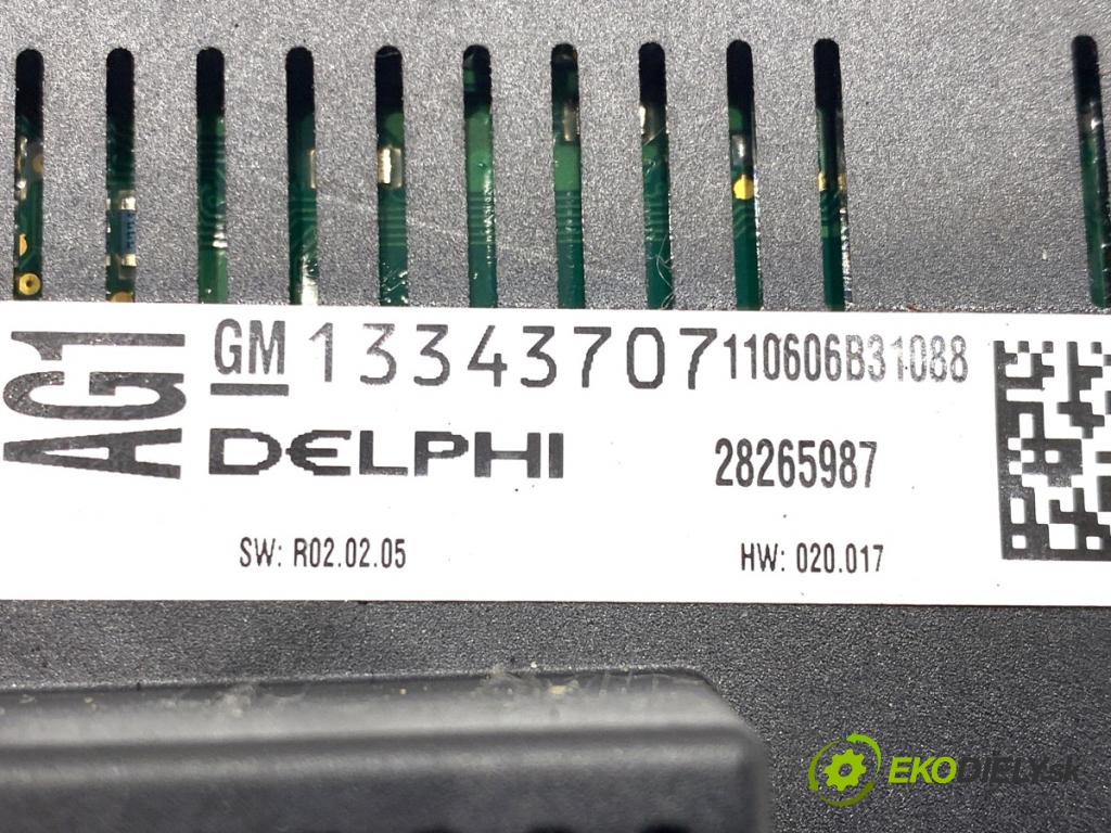 OPEL ASTRA J liftback 2011 92 kW 1.7 CDTI (68) 1686 Panel ovládania kúrenia 13343707 (Prepínacie páčky pod volantom)