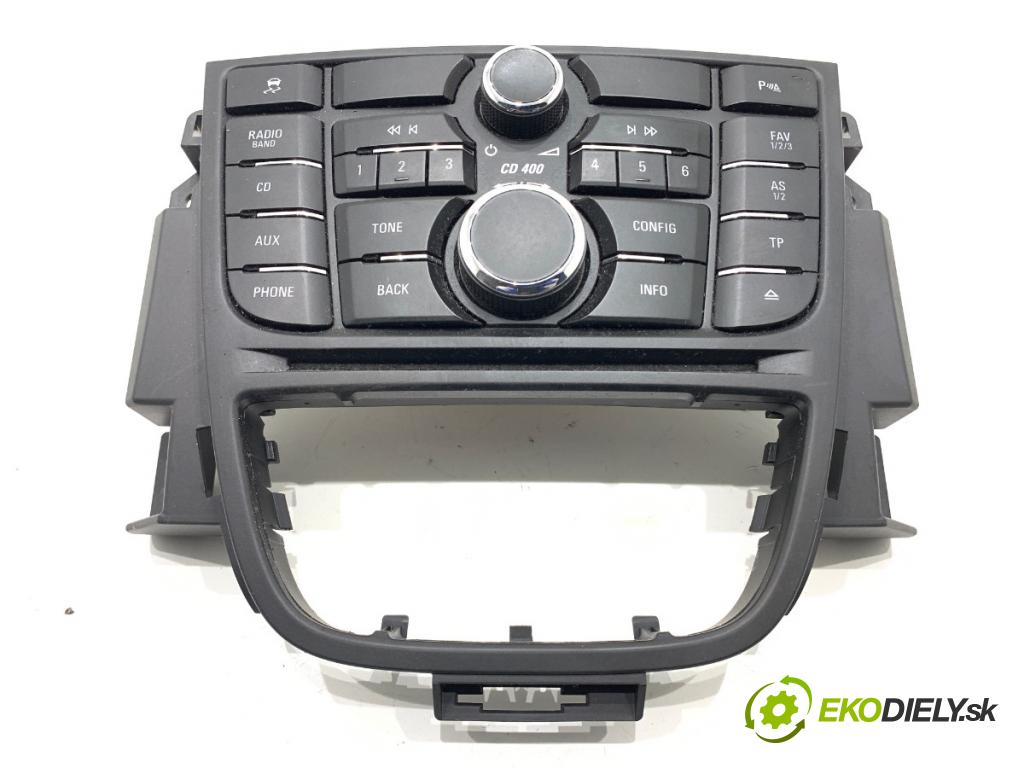 OPEL ASTRA J liftback 2011 92 kW 1.7 CDTI (68) 1686 Panel ovládania radia 13346050 (Prepínacie páčky pod volantom)