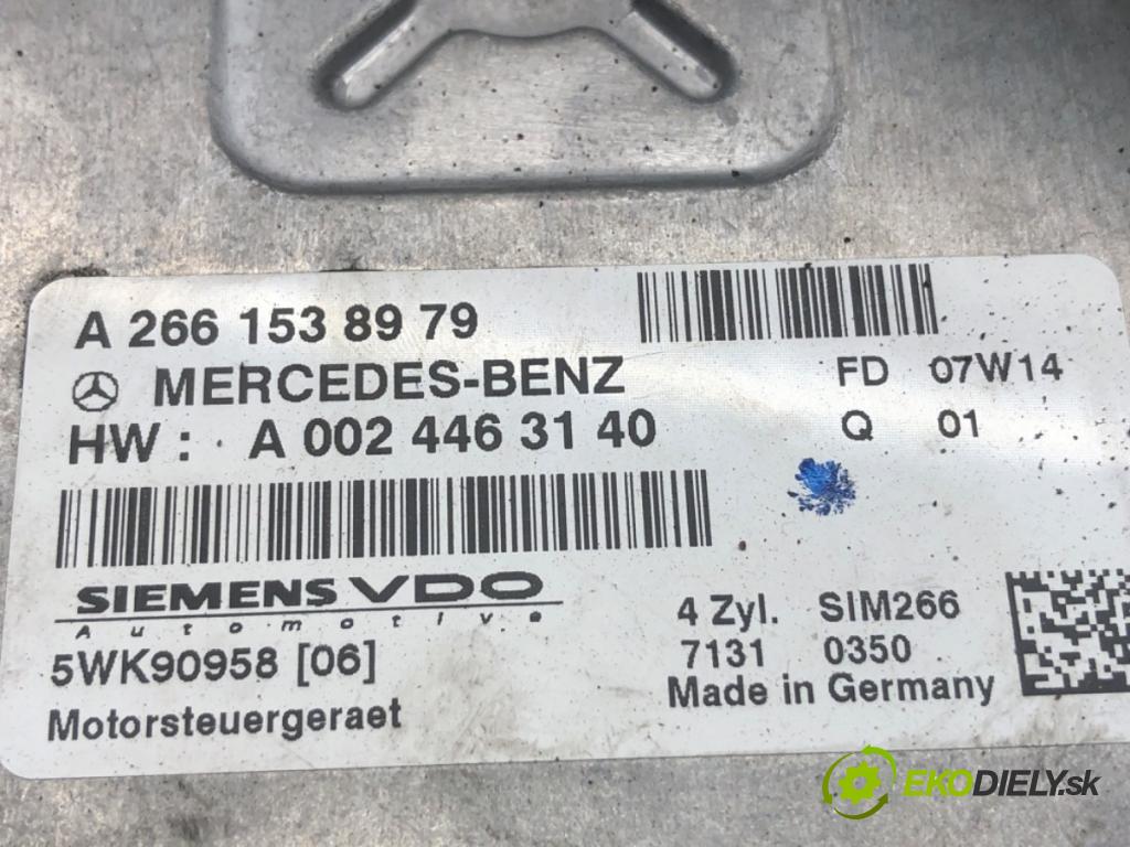 MERCEDES-BENZ W169 liftback 2007 70 kW A 150 (169.031, 169.331) 1498 riadiaca jednotka Motor 2661538979 (Riadiaca jednotka)