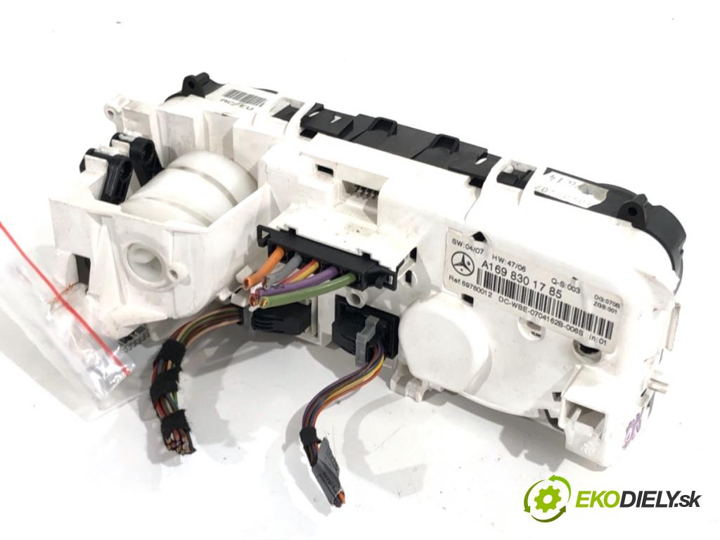 MERCEDES-BENZ W169 liftback 2007 70 kW A 150 (169.031, 169.331) 1498 Panel ovládania kúrenia 1698301785 (Prepínacie páčky pod volantom)