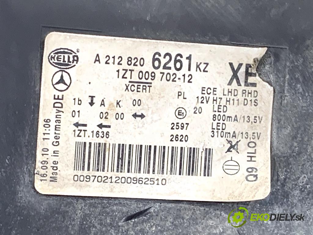 MERCEDES-BENZ W212 sedan 2009 215 kW E 350 CGI (212.057) 3498 světlomet pravý přední část A2128206261