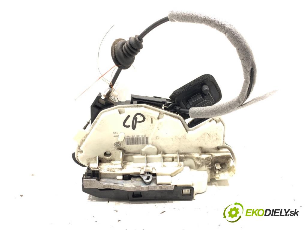 VW POLO V liftback 2011 66 kW 1.6 TDI 1598 zámok dveře levý přední část 5K1837015E