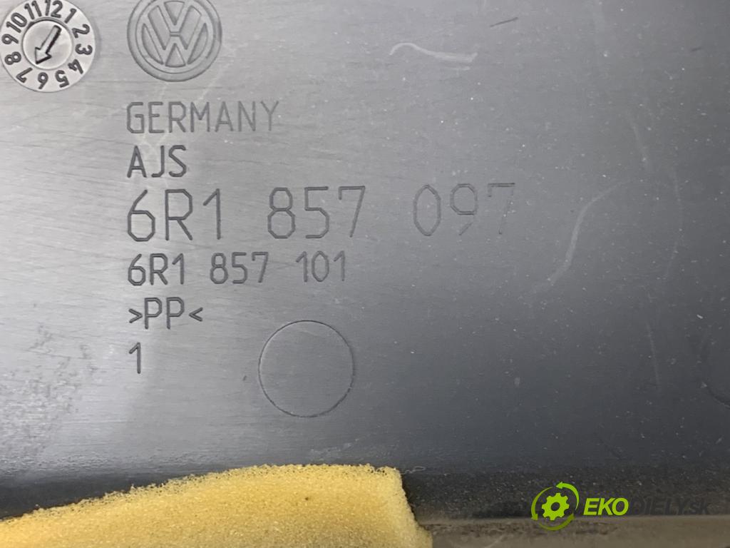 VW POLO V liftback 2011 66 kW 1.6 TDI 1598 Priehradka, kastlík spolujazdca 6R1857097 (Priehradka (kastlík))