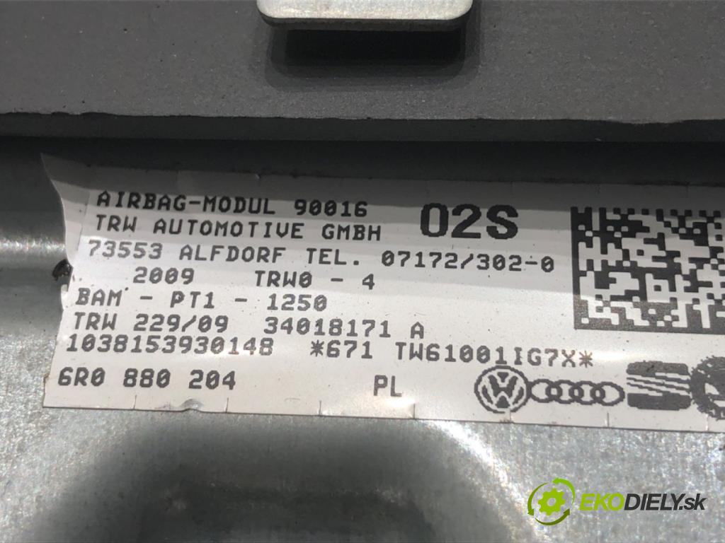 VW POLO V liftback 2011 66 kW 1.6 TDI 1598 AirBag spolujezdce 6R0880204 (Airbag)