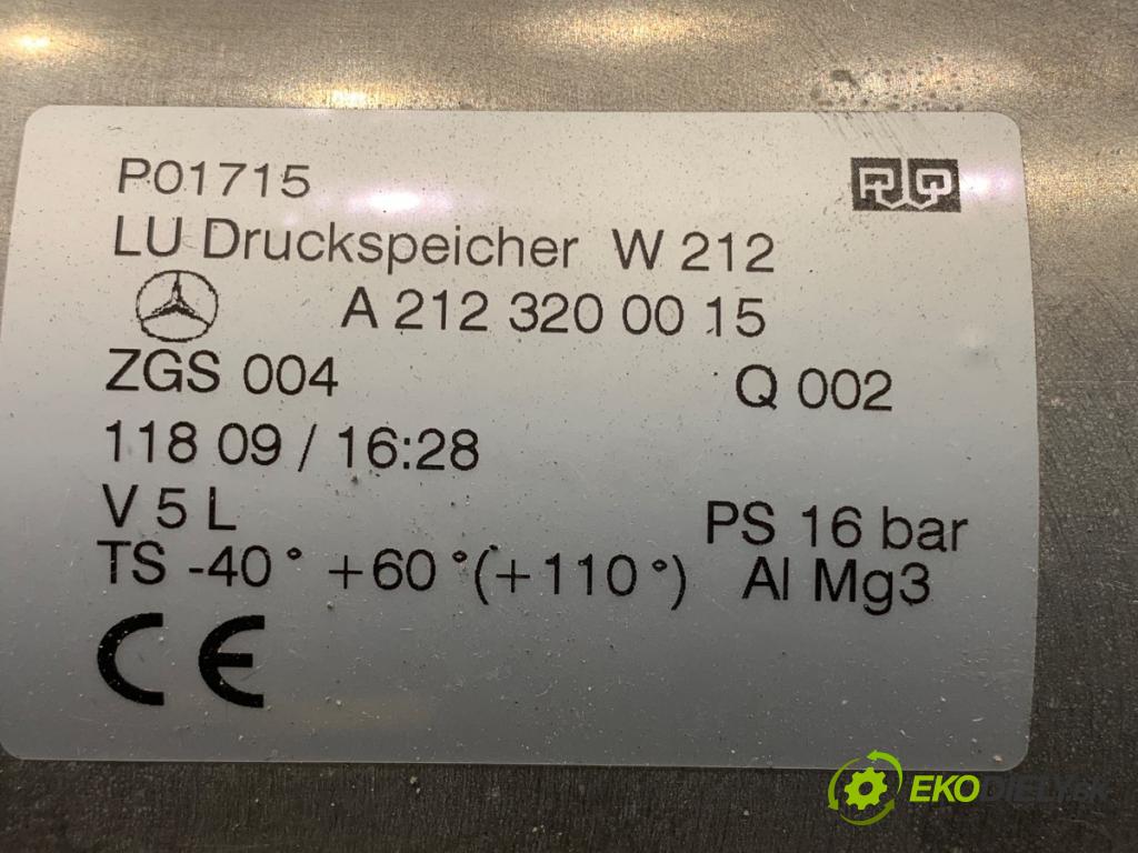 MERCEDES-BENZ W212 sedan 2009 215 kW E 350 CGI (212.057) 3498 nádržka vzduchu nápravy A2123200015