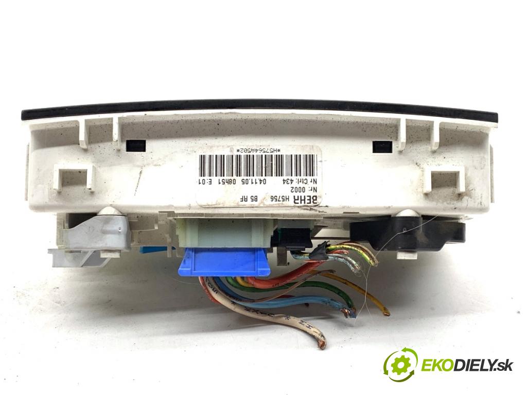 CITROEN C4 I liftback 2005 66 kW 1.6 HDi 1560 Panel ovládania kúrenia H5756 (Prepínacie páčky pod volantom)