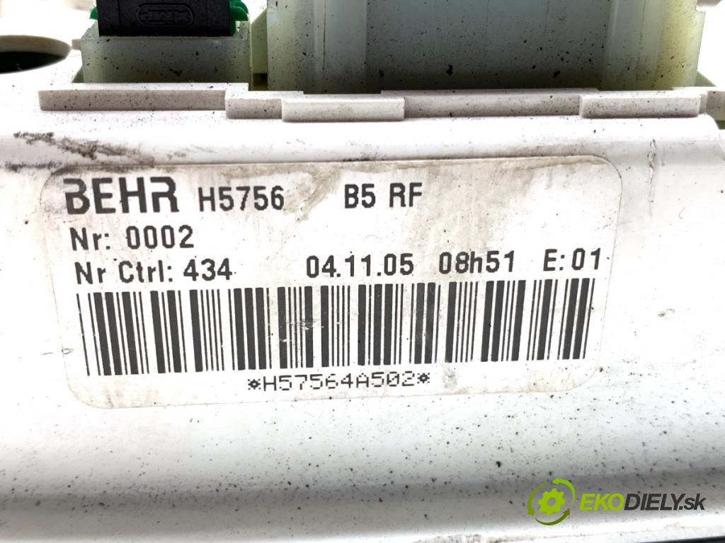 CITROEN C4 I liftback 2005 66 kW 1.6 HDi 1560 Panel ovládania kúrenia H5756 (Prepínacie páčky pod volantom)