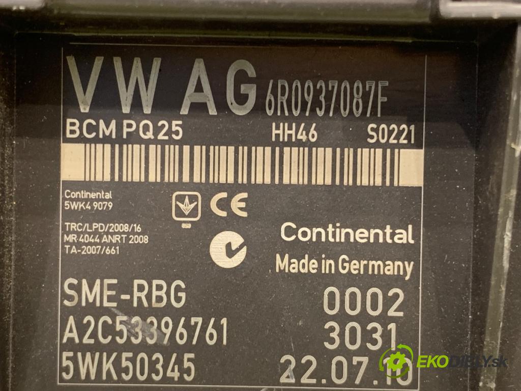 VW POLO V liftback 2011 66 kW 1.6 TDI 1598 Modul BCM 6R0937087F (Riadiaca jednotka ostatné)