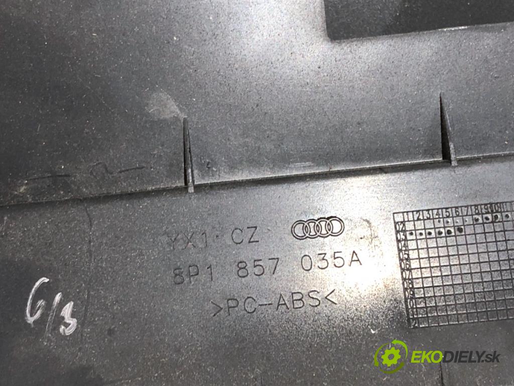 AUDI A3 8P liftback 2003 75 kW 1.6 1595 Priehradka, kastlík spolujazdca 8P857035A (Priehradka (kastlík))