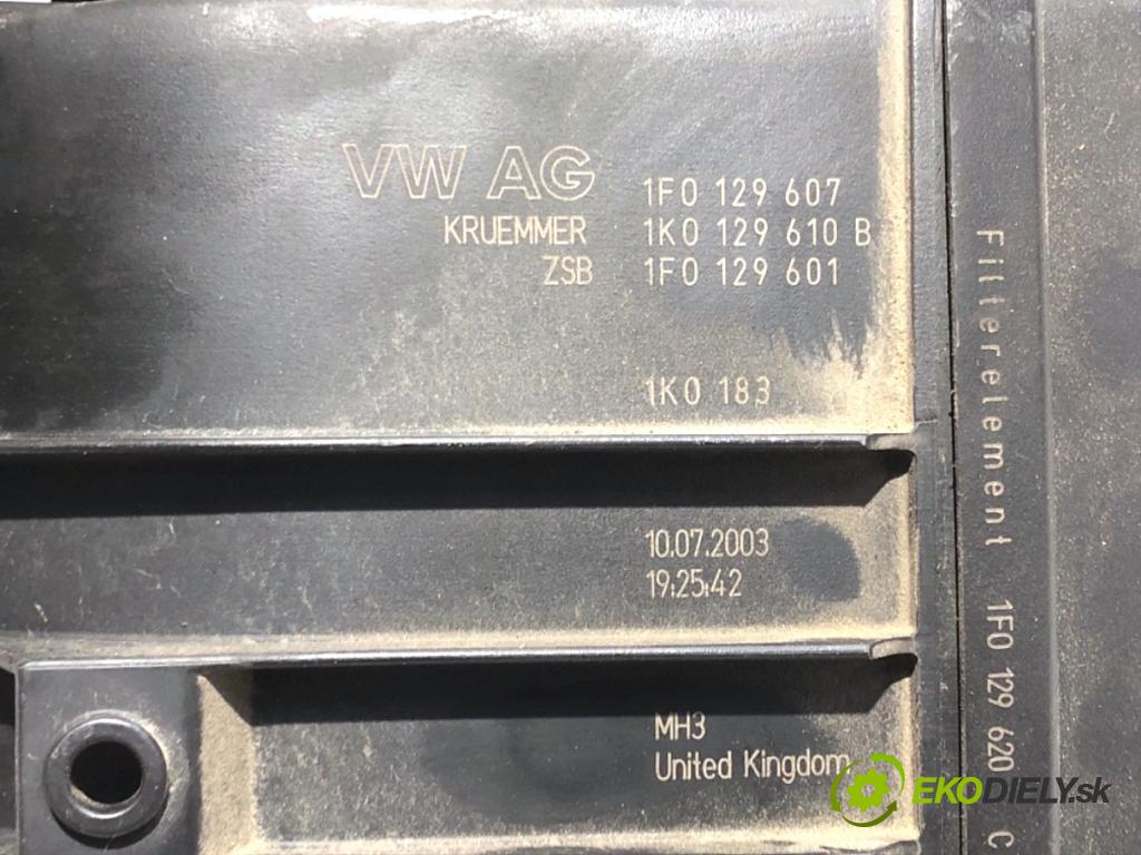 AUDI A3 8P liftback 2003 75 kW 1.6 1595 Obal filtra vzduchu 1F0129620C (Obal vzduchového filtra)