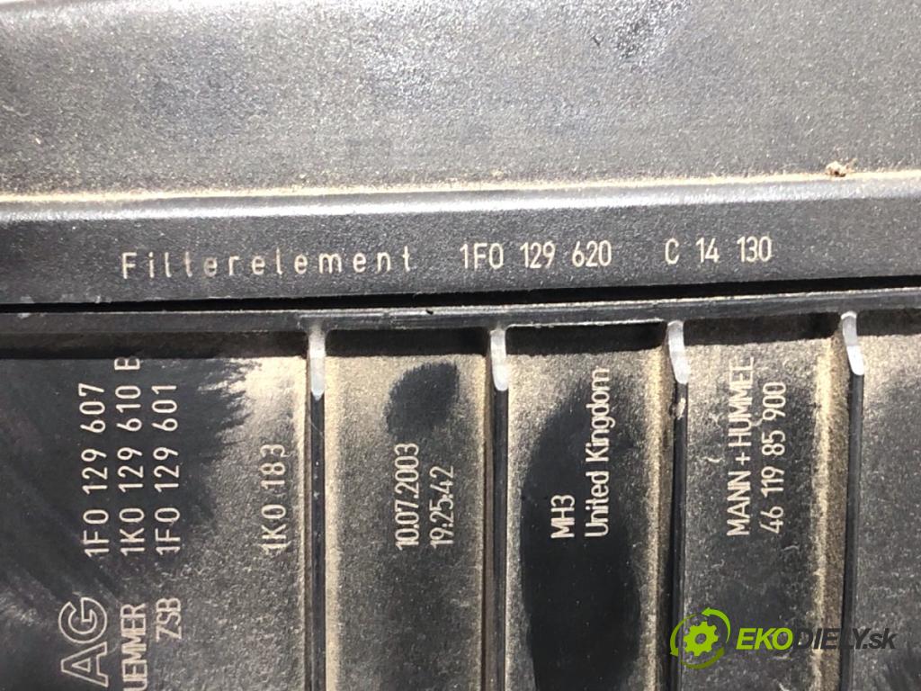 AUDI A3 8P liftback 2003 75 kW 1.6 1595 Obal filtra vzduchu 1F0129620C (Obal vzduchového filtra)