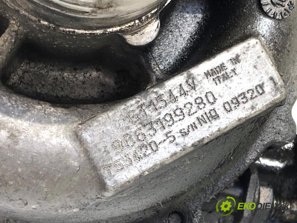 CITROEN C4 PICASSO I nadwozie wielkoprzestrzenne (MPV) 2010 80 kW 1.6 HDi 1560 turbo 9663199280 (Kompletní turbodmychadlo)