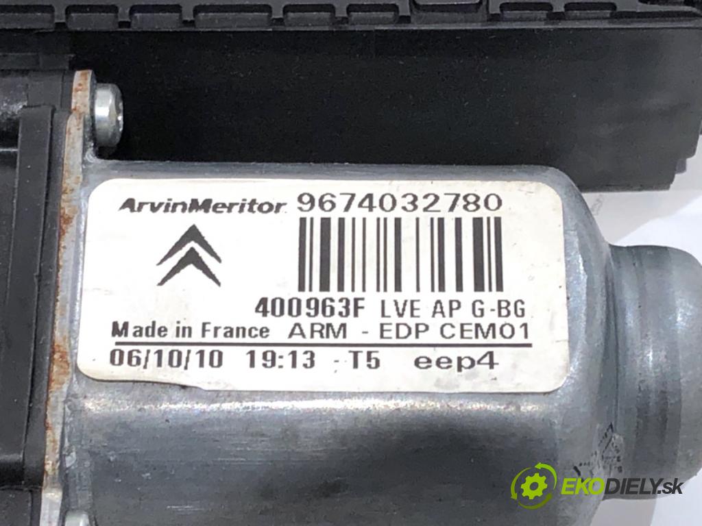 CITROEN C4 PICASSO I nadwozie wielkoprzestrzenne (MPV) 2010 80 kW 1.6 HDi 1560 mechanismus okna levý přední část 9674032780