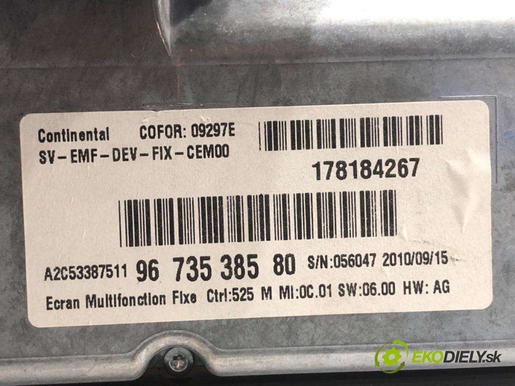 CITROEN C4 PICASSO I nadwozie wielkoprzestrzenne (MPV) 2010 80 kW 1.6 HDi 1560 Prístrojovka 9673538580 (Prístrojová doska)