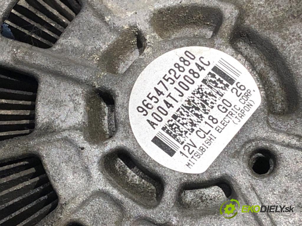 CITROEN C4 PICASSO I nadwozie wielkoprzestrzenne (MPV) 2010 80 kW 1.6 HDi 1560 Alternátor 9654752880 (Alternátor)