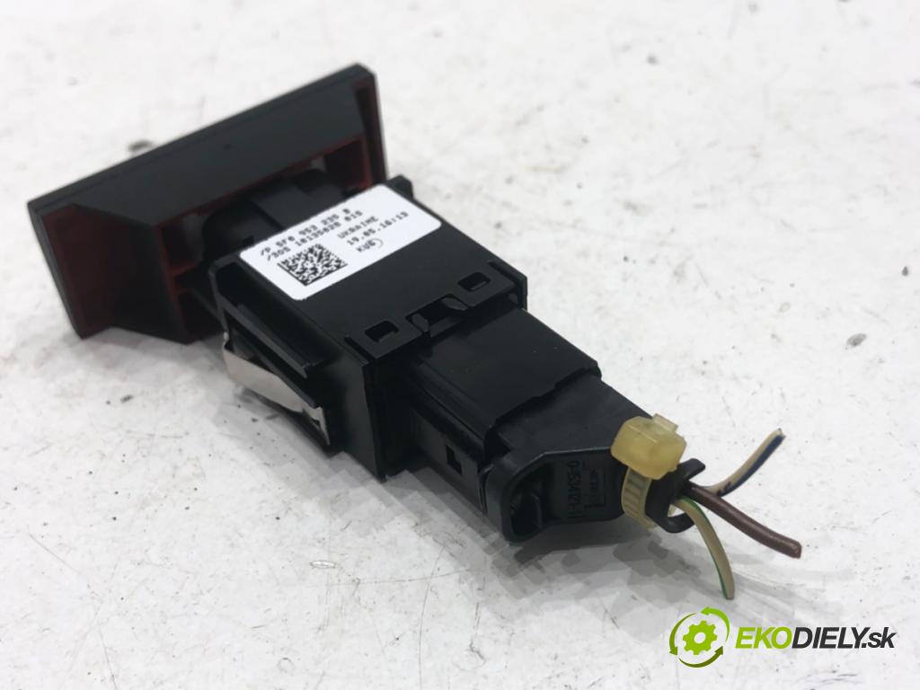 SEAT IBIZA IV liftback 2016 81 kW 1.0 TSI 999 Spínač svetiel výstražných (núdzových) 5F0953235B (Prepínacie páčky pod volantom)