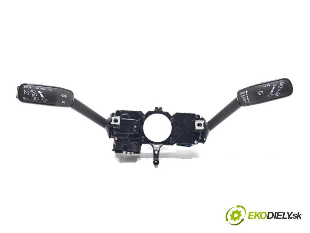SEAT IBIZA IV liftback 2016 81 kW 1.0 TSI 999 Prepínač kombinovaný 6C0953501B (Prepínacie páčky pod volantom)