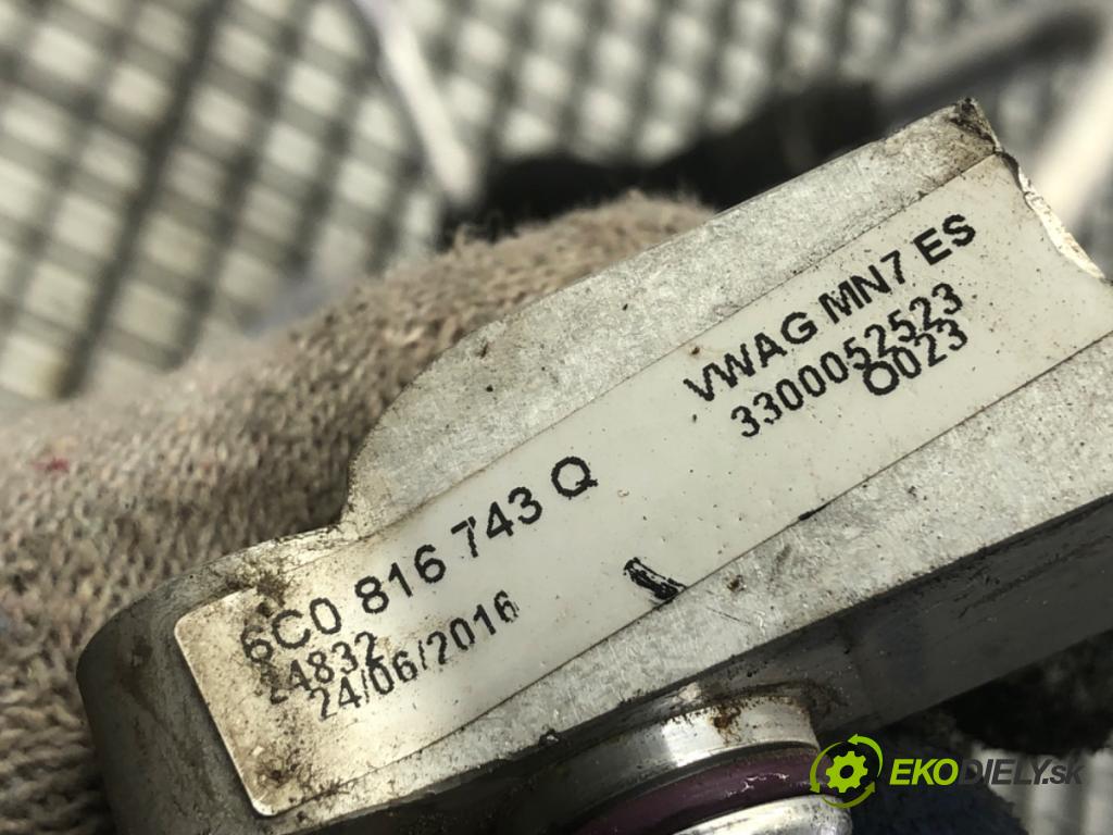 SEAT IBIZA IV liftback 2016 81 kW 1.0 TSI 999 rúrka klimatizácie 6C0816743Q (Rúrka klimatizácie)