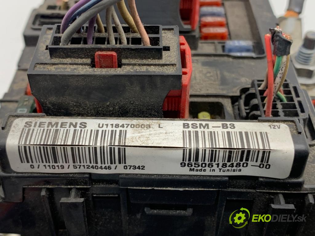 PEUGEOT PARTNER I Nadwozie pełne/minivan 2008 80 kW 1.6 1587 Modul BSM 9650618480 (Riadiaca jednotka ostatné)