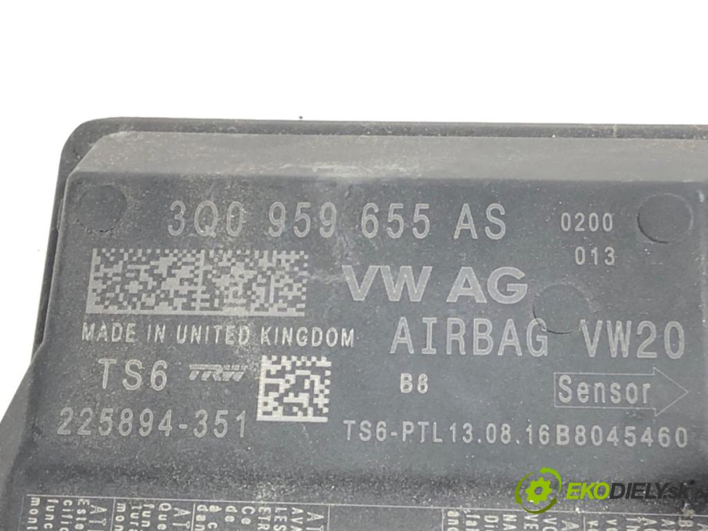 SKODA OCTAVIA III Kombi 2016 135 kW 2.0 TDI / TDI RS 4x4 1968 senzor airbag 3Q0959655AS (Snímač)