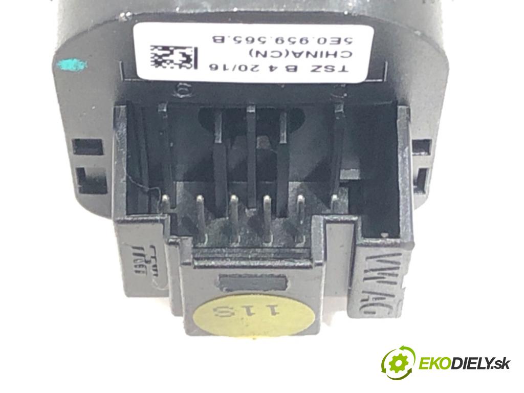 SKODA OCTAVIA III Kombi 2016 135 kW 2.0 TDI / TDI RS 4x4 1968 Prepínač nastavenia spätných zrkadiel 5E0959565B (Prepínacie páčky pod volantom)