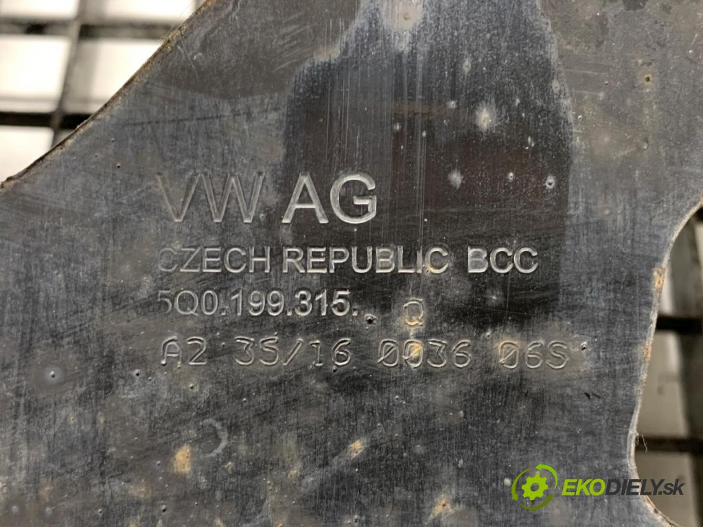 SKODA OCTAVIA III Kombi 2016 135 kW 2.0 TDI / TDI RS 4x4 1968 výztuha pod motor 5Q0199315Q (Přední výztuha)