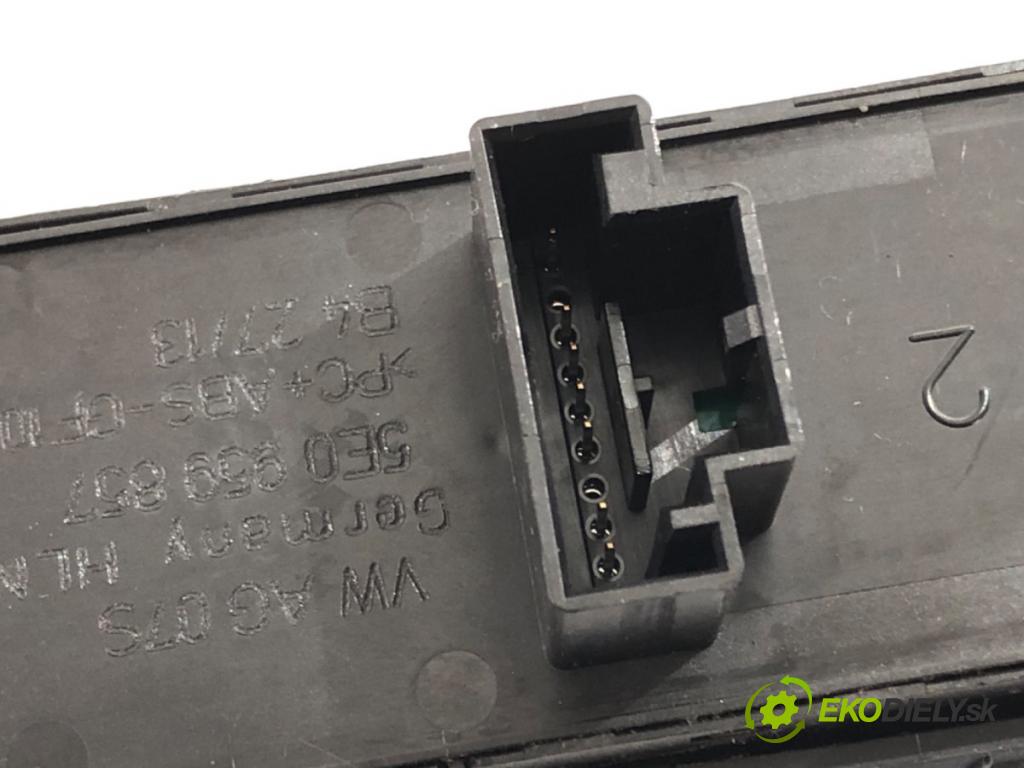 SKODA OCTAVIA III Kombi 2013 110 kW 2.0 TDI 1968 Prepínač okien 5E0959857 (Prepínacie páčky pod volantom)