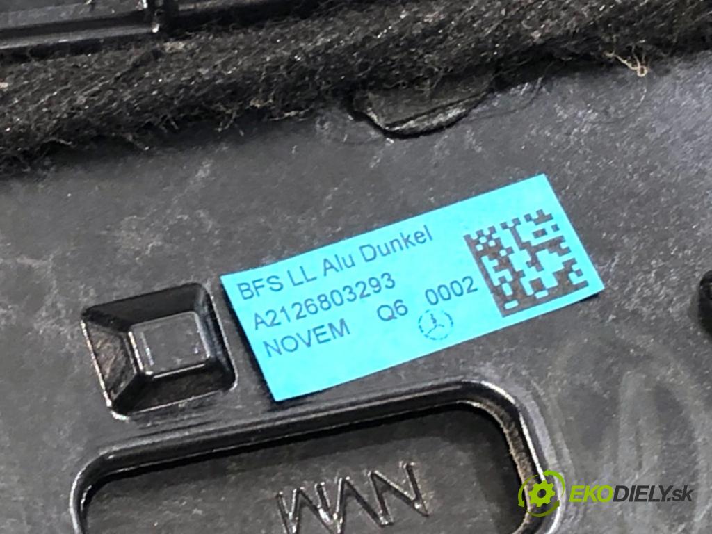 MERCEDES-BENZ W212 sedan 2014 150 kW E 300 Hybrid / BlueTEC Hybrid (212.098) 2143 lišty kryt A2126803293 A2126803193 (Lišta)