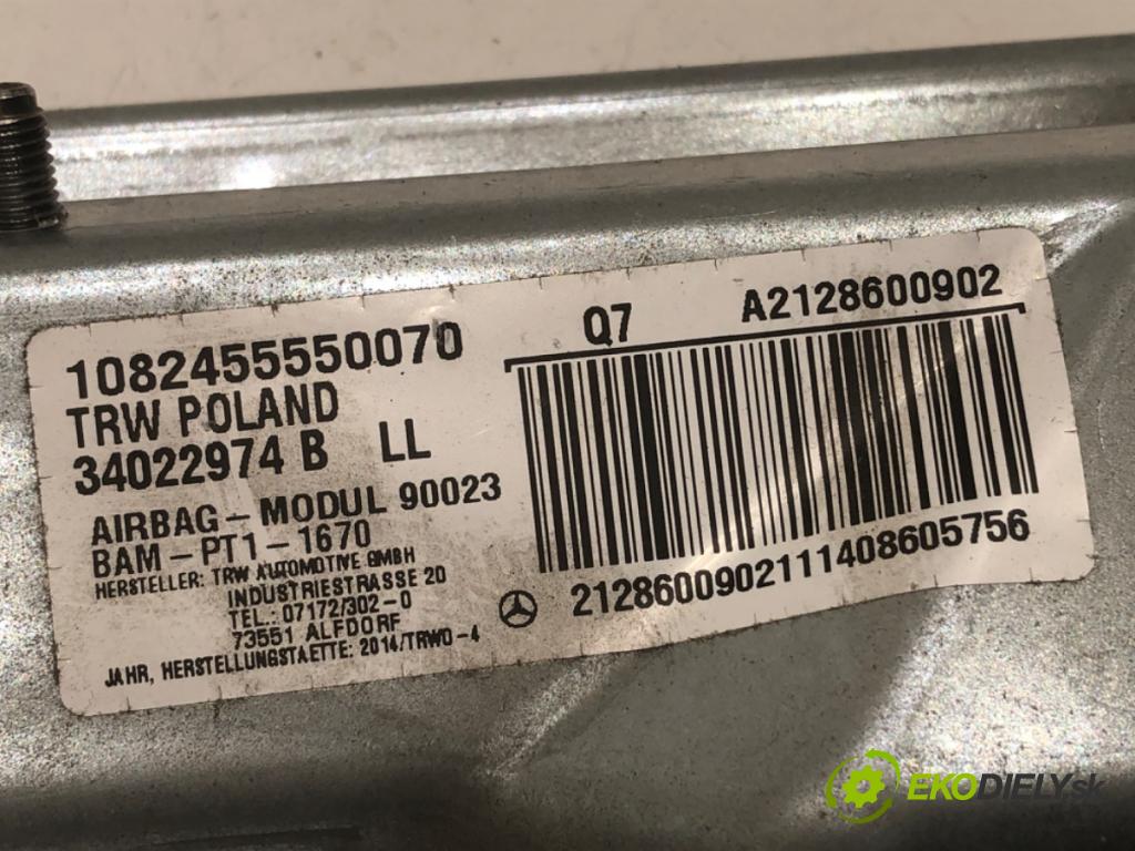 MERCEDES-BENZ W212 sedan 2014 150 kW E 300 Hybrid / BlueTEC Hybrid (212.098) 2143 AirBag koleno: A2128600902