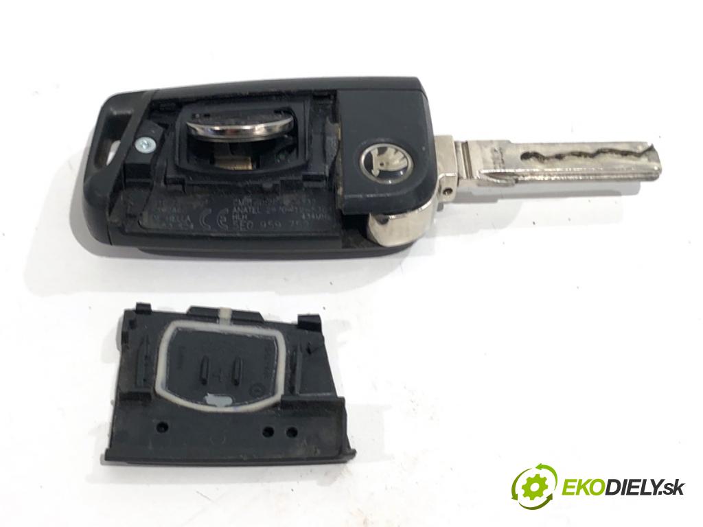 SKODA OCTAVIA III Kombi 2013 110 kW 2.0 TDI 1968 klíč DÁLKOVÝ: 5E0959752