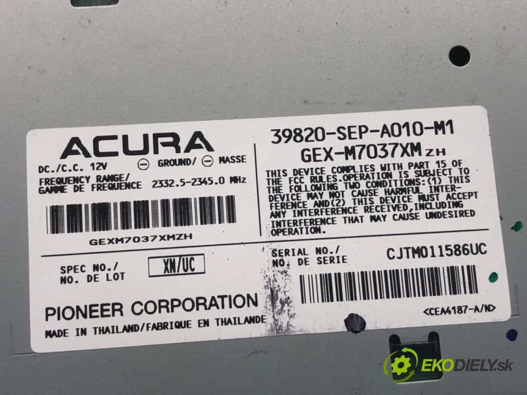 ACURA TL sedan 2004 198 kW 3.2 S 3210 modul antény 39820-SEP-A010-M1