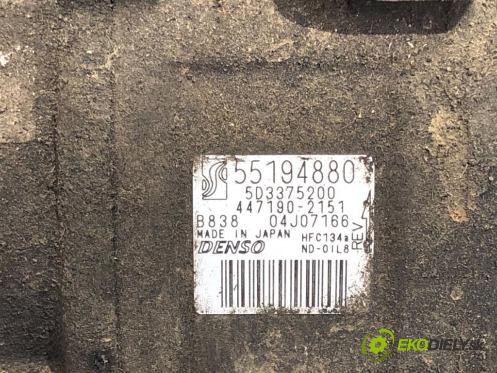 FIAT GRANDE PUNTO liftback 2007 57 kW 1.4 (199AXB11, 199AXB1A, 199BXB1A, 199AXL1A) 1368 Kompresor klimatizácie 55194880 (Kompresor klimatizácie)