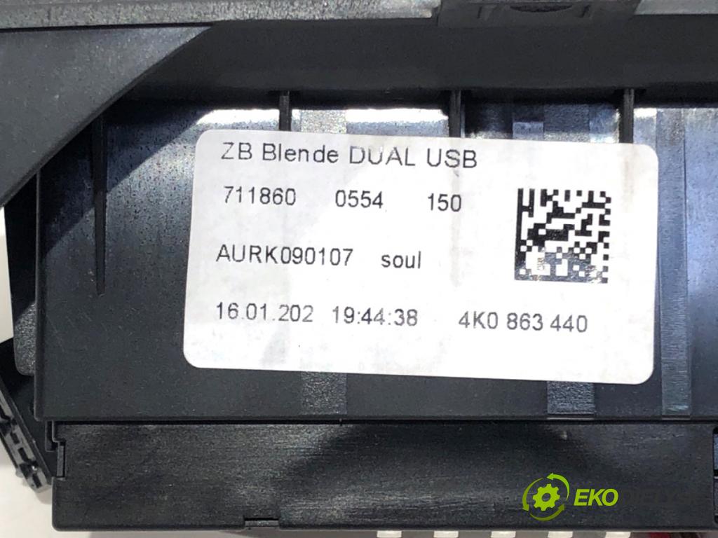 AUDI A7 C8 liftback 2023 195 kW 45 TFSI Mild Hybrid quattro 1984 HNÍZDO: USB 4K0863440