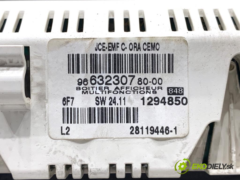 PEUGEOT 407 SW Kombi 2007 100 kW 2.0 HDi 135 1997 Dislpej 9663230780 (Prístrojová doska)