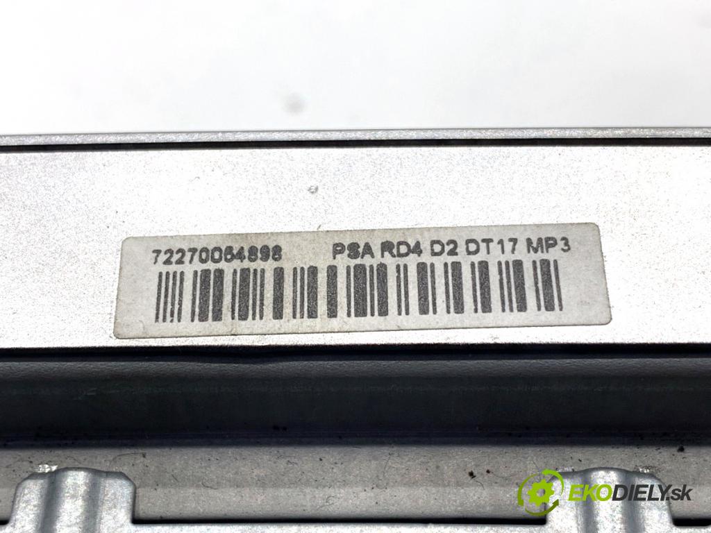 PEUGEOT 407 SW Kombi 2007 100 kW 2.0 HDi 135 1997 RADIO 9660647677 (Audio zariadenie)