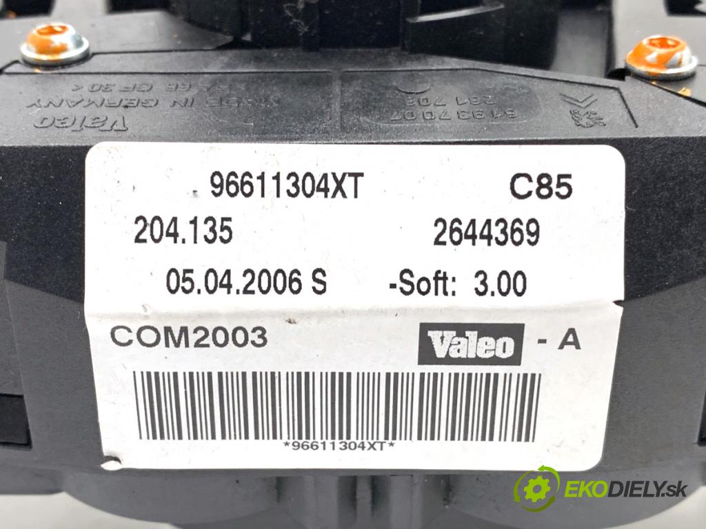 PEUGEOT 407 SW Kombi 2007 100 kW 2.0 HDi 135 1997 Prepínač kombinovaný 96611304XT (Prepínacie páčky pod volantom)