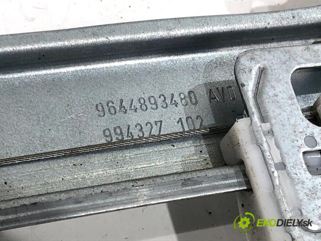 PEUGEOT 407 SW Kombi 2007 100 kW 2.0 HDi 135 1997 mechanismus okna pravý přední část 9663036580