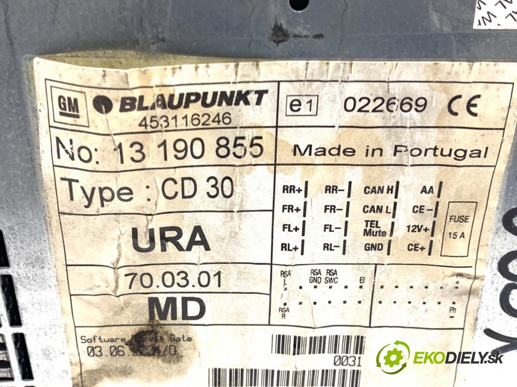 OPEL ASTRA H Kombi 2005 59 kW 1.7 CDTI (L35) 1686 RADIO 13190855 (Audio zariadenie)