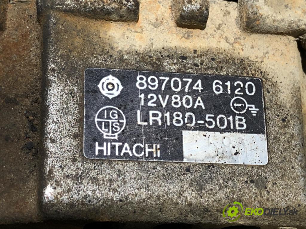 OPEL FRONTERA A samochód terenowy zamknięty 1996 83 kW 2.8 TD (5BMWL4, 5BSUD2) 2771 Alternátor 8970746120 (Alternátor)